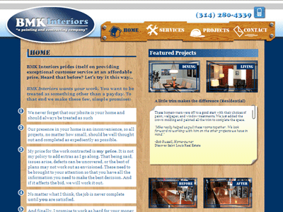 BMK Interiors Website
