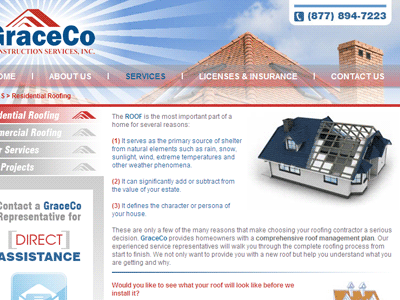 GraceCo Construction Services Website