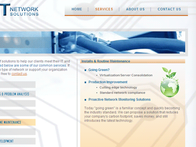 NxT Network Solutions Website