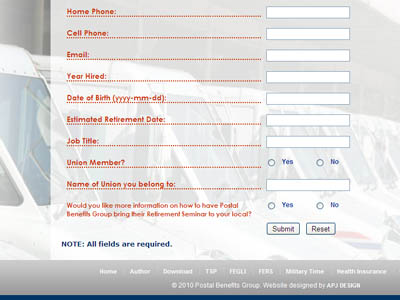 The Postal Book Website