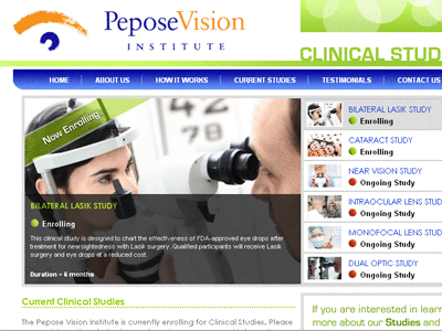 Pepose Vision Website